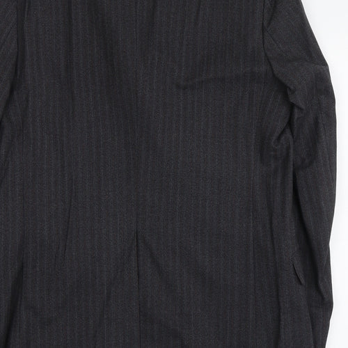 Centaur Mens Blue Striped Wool Jacket Suit Jacket Size M Regular