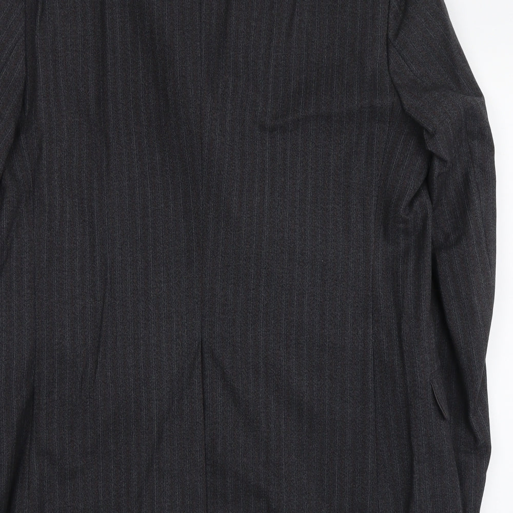 Centaur Mens Blue Striped Wool Jacket Suit Jacket Size M Regular