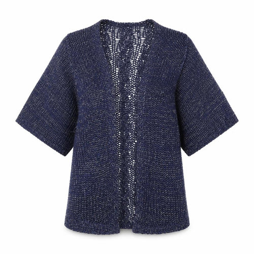 Stradivarius Womens Blue V-Neck Acrylic Cardigan Jumper Size S