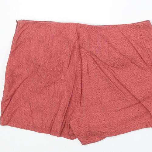 TSEsay Womens Pink 100% Cotton Skort Size S Regular Zip