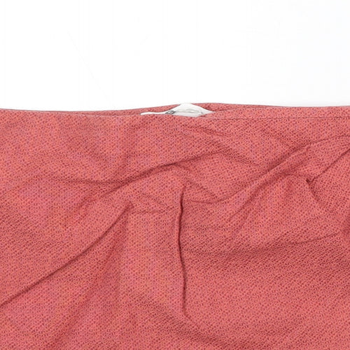 TSEsay Womens Pink 100% Cotton Skort Size S Regular Zip