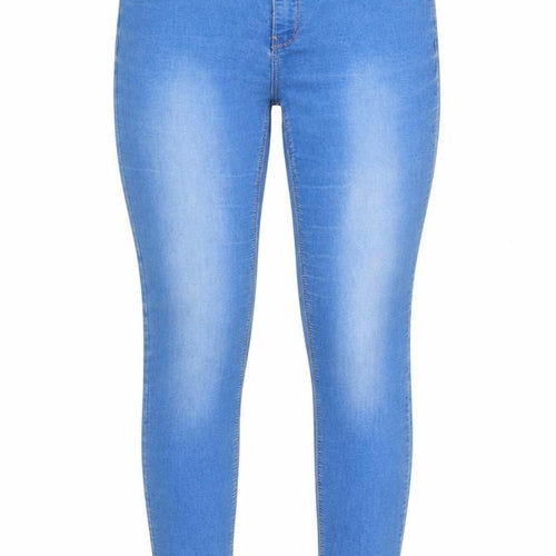 Yessica Womens Blue Cotton Skinny Jeans Size 12 Regular Zip