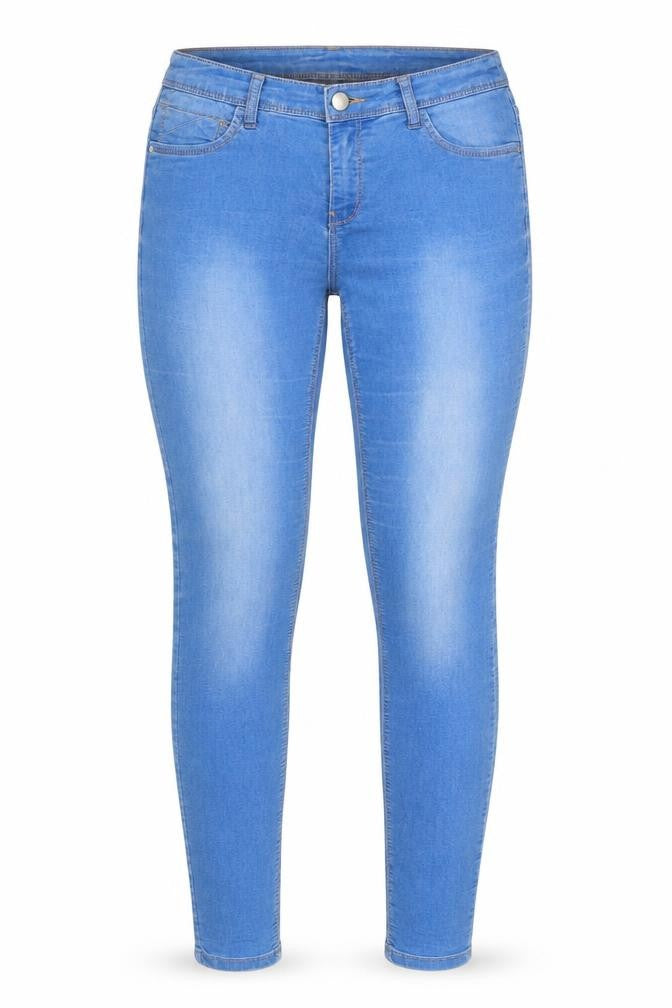 Yessica Womens Blue Cotton Skinny Jeans Size 12 Regular Zip