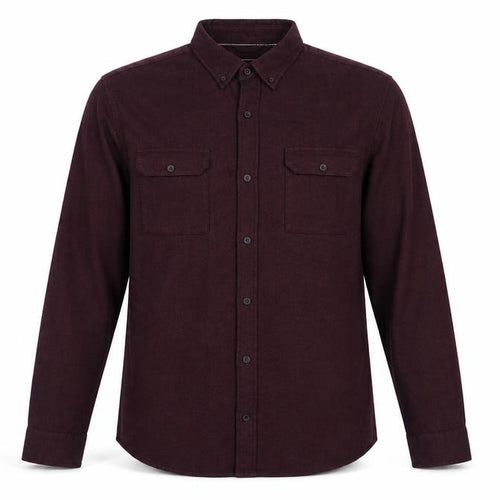 Red Herring Mens Red Cotton Button-Up Size M Collared Button
