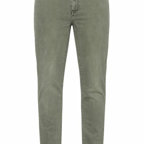H&M Womens Green Cotton Skinny Jeans Size 33 in Regular Zip