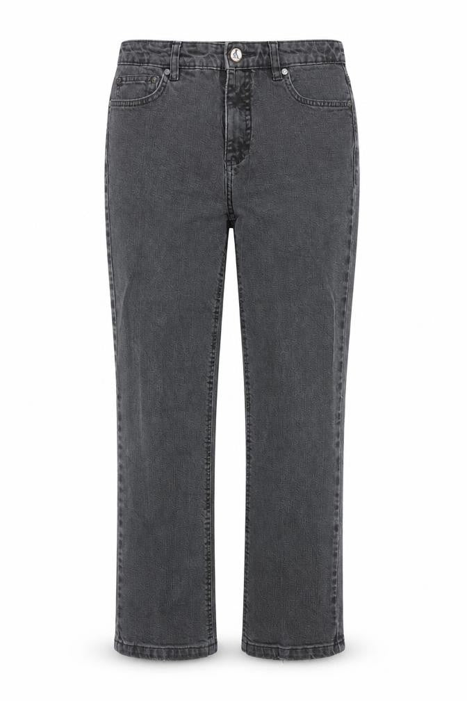 Yessica Womens Black Cotton Straight Jeans Size 10 Regular Zip