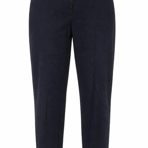 NEXT Womens Black Cotton Carrot Trousers Size 8 Regular Hook & Eye