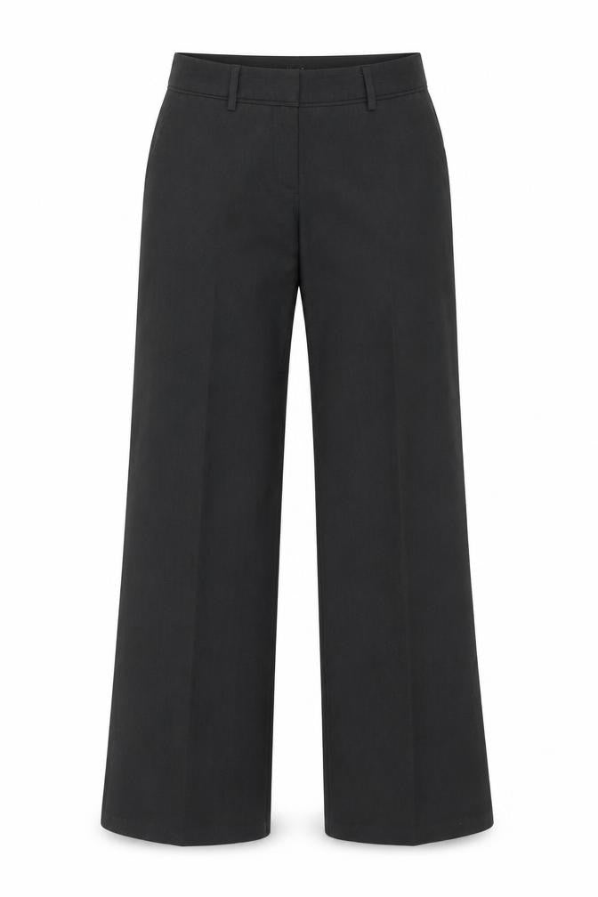 Sisley Womens Grey Polyester Dress Pants Trousers Size 10 Regular Hook & Eye