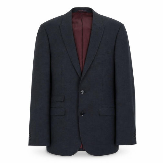 Front view of Marks & Spencer men’s blue polyamide jacket suit jacket, size 38, regular