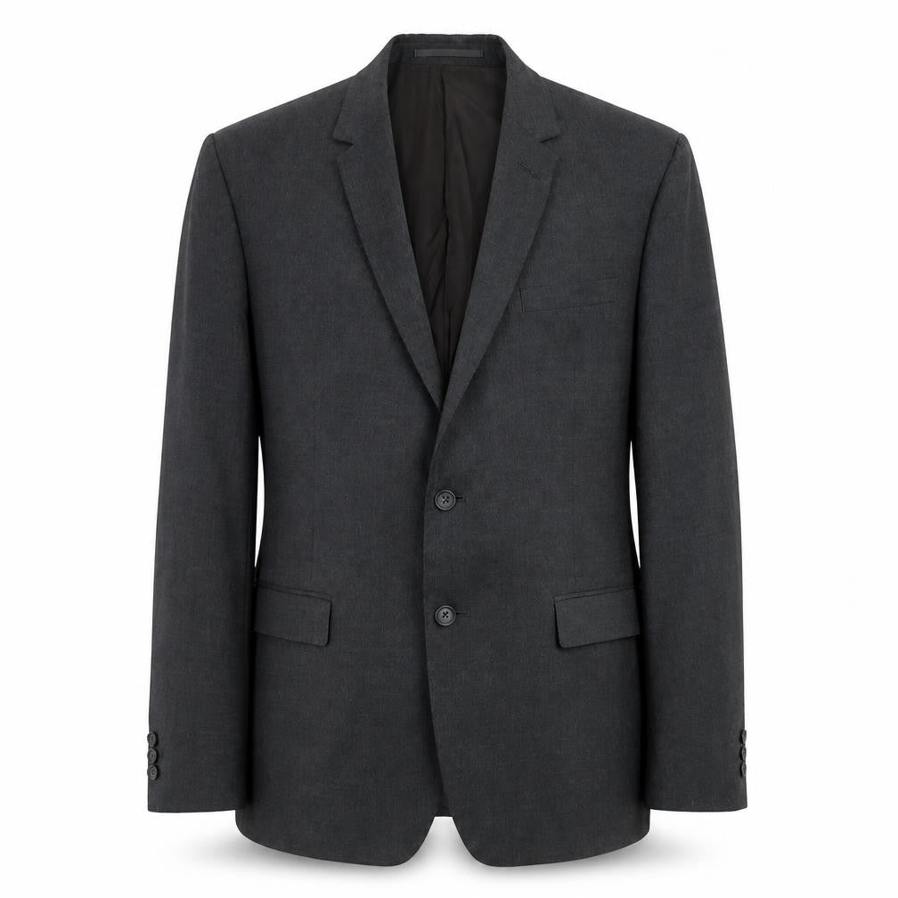 Front view of Shoreditch men’s grey wool jacket suit jacket, size 42, regular