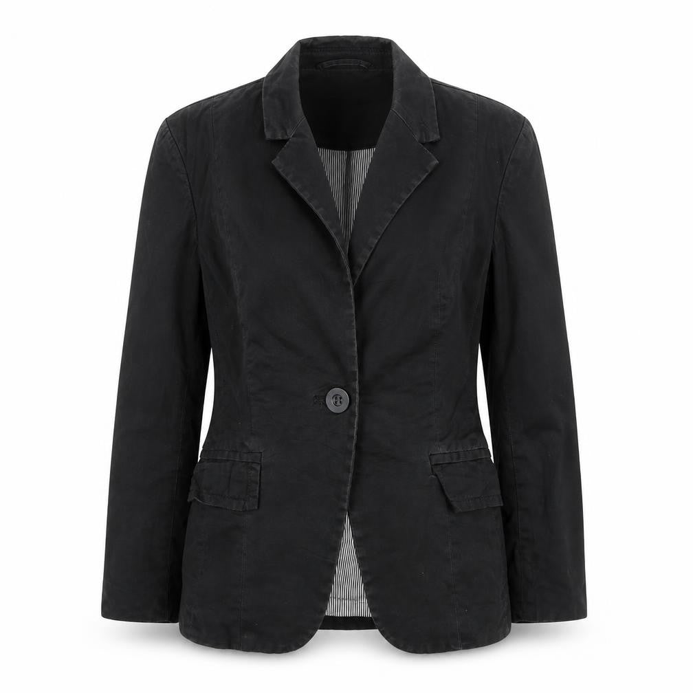 New Look Womens Black Jacket Blazer Size 8 Button