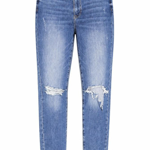 H&M Womens Blue Cotton Skinny Jeans Size 27 in Regular Zip