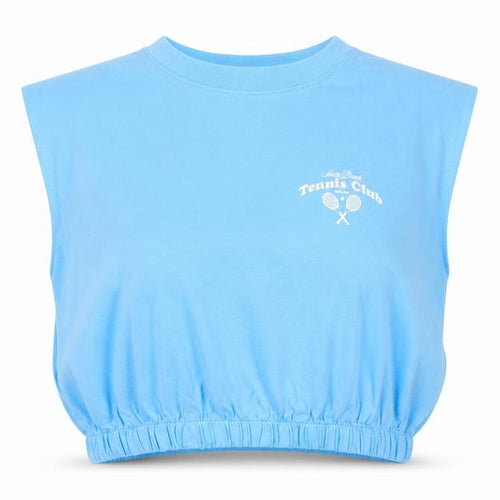 Divided by H&M Womens Blue Cotton Basic Tank Size M Round Neck - Tennis Club