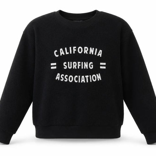 Topshop Womens Black Cotton Pullover Sweatshirt Size 8 Pullover - California Surfing Association