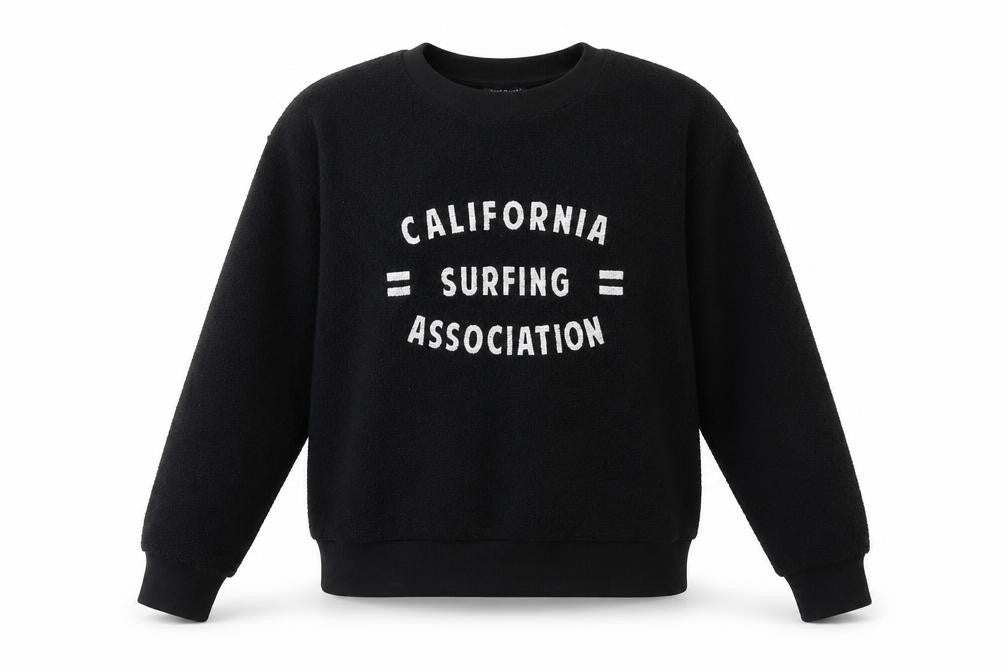 Topshop Womens Black Cotton Pullover Sweatshirt Size 8 Pullover - California Surfing Association