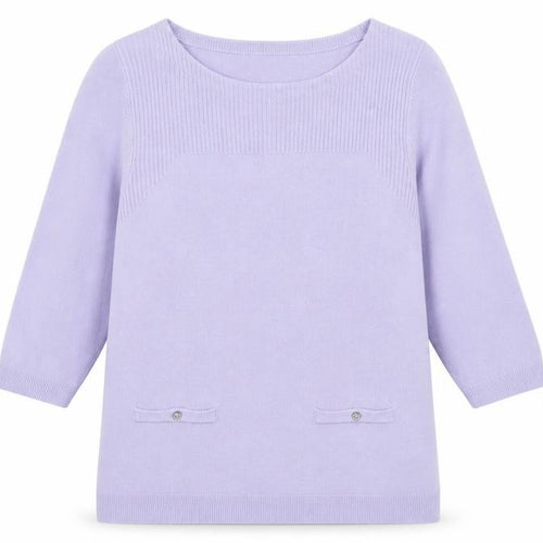 BHS Womens Purple Boat Neck Acrylic Pullover Jumper Size 18