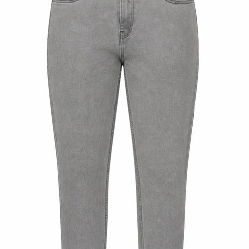 Only Womens Grey Cotton Skinny Jeans Size XL Regular Zip