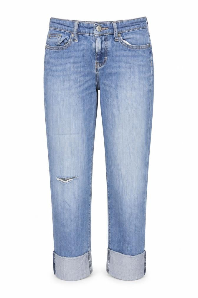 Gap Womens Blue Cotton Straight Jeans Size 6 Regular Zip