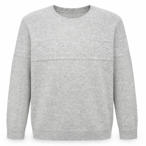 Gap Mens Grey Round Neck Acrylic Pullover Jumper Size L Long Sleeve