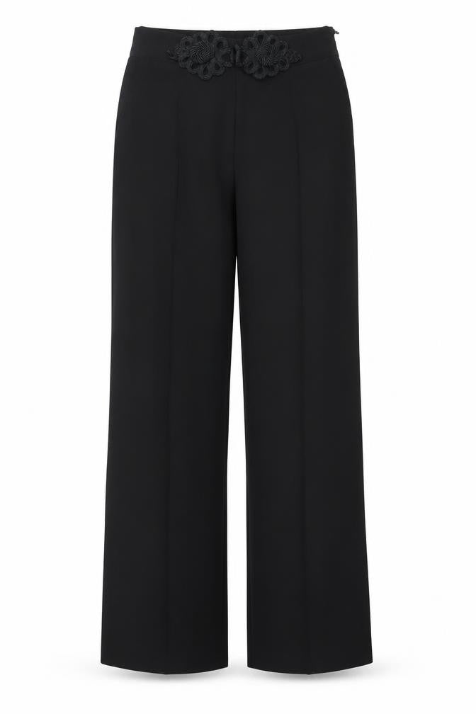 Fofy Girls Black Polyester Dress Pants Trousers Size L Regular Zip