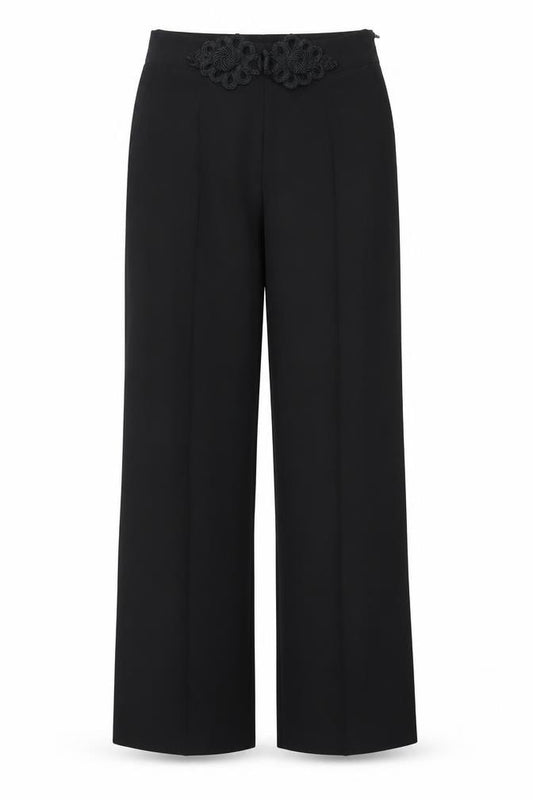 Fofy Girls Black Polyester Dress Pants Trousers Size L Regular Zip