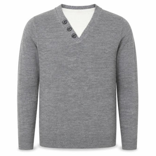 NEXT Mens Grey Round Neck Acrylic Pullover Jumper Size S Long Sleeve