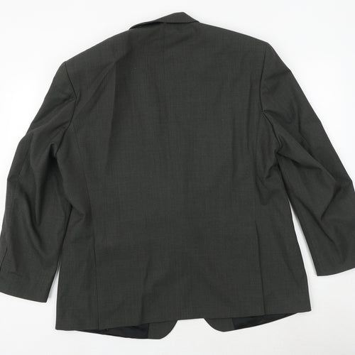 Charlton Gray Mens Green Polyester Jacket Suit Jacket Size 44 Regular