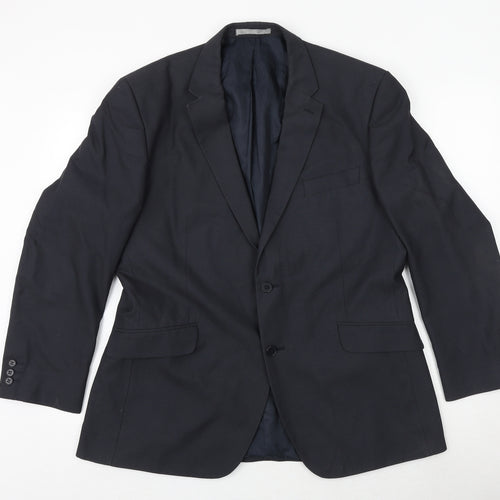 Burton Mens Grey Polyester Jacket Suit Jacket Size 44 Regular