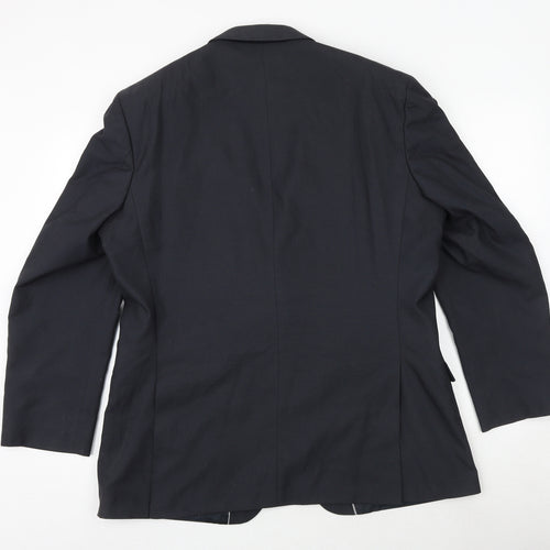 Burton Mens Grey Polyester Jacket Suit Jacket Size 44 Regular