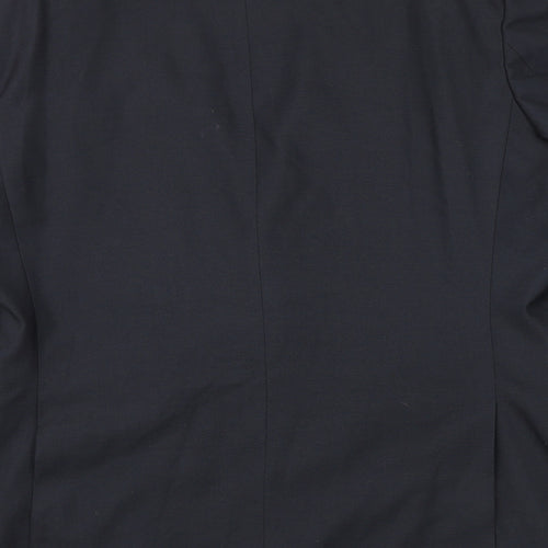 Burton Mens Grey Polyester Jacket Suit Jacket Size 44 Regular