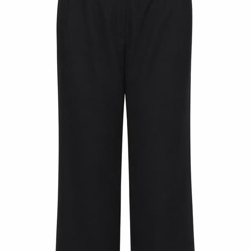 Marks and Spencer Womens Black Polyester Dress Pants Trousers Size 14 Regular Zip