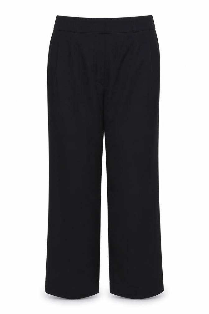 Marks and Spencer Womens Black Polyester Dress Pants Trousers Size 14 Regular Zip