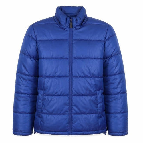 Mango Womens Blue Puffer Jacket Jacket Size S Zip
