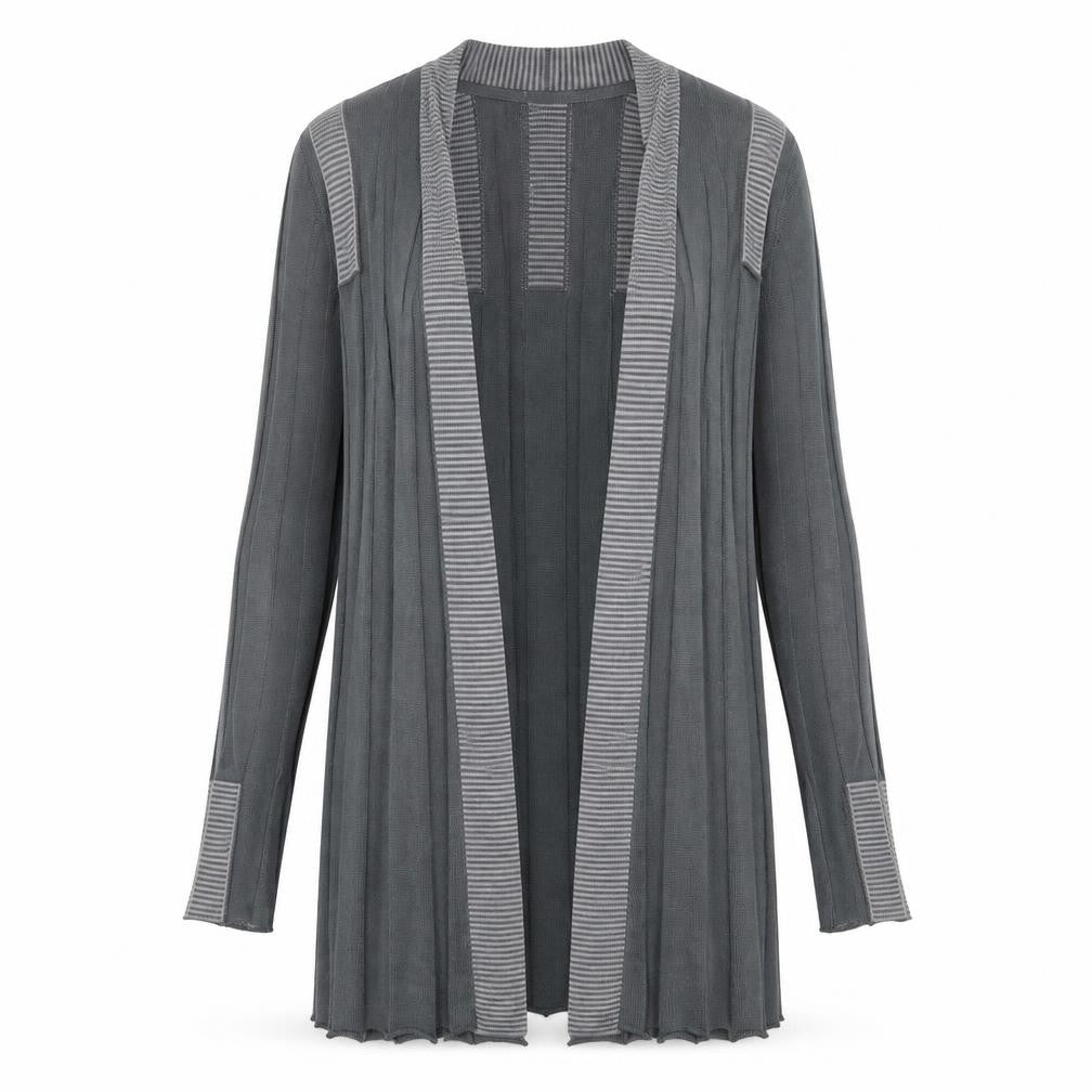 Marks and Spencer Womens Grey V-Neck Acrylic Cardigan Jumper Size 10
