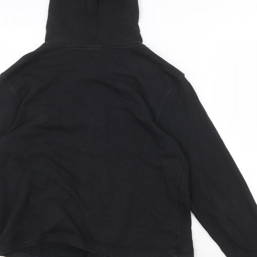 Crossroads Womens Black Cotton Full Zip Hoodie Size 10 Zip - Active