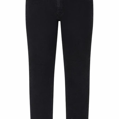 River Island Womens Black Cotton Straight Jeans Size 30 in Regular Zip