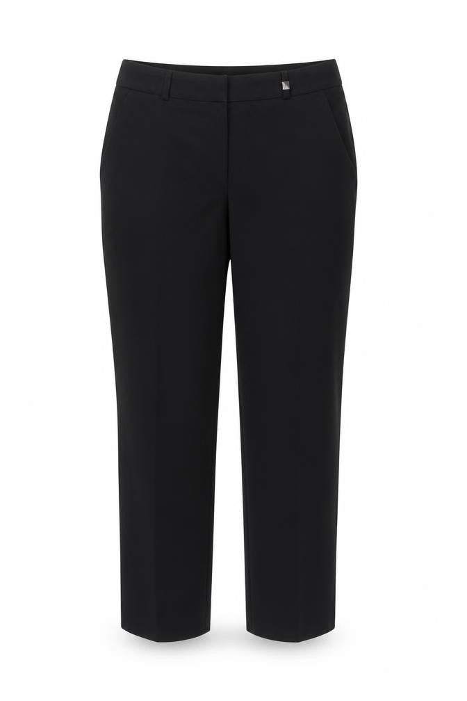 Dorothy Perkins Womens Black Polyester Trousers Size 10 Regular Zip