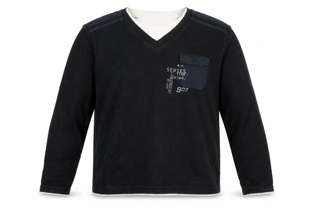 Burton Mens Black Round Neck Cotton Pullover Jumper Size L Long Sleeve
