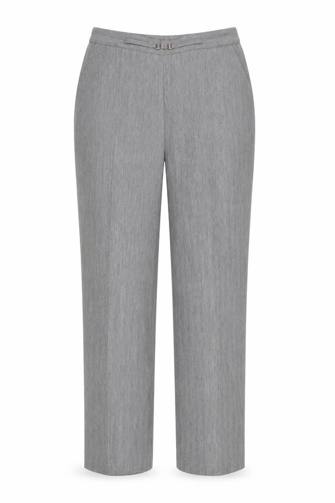 Classics Womens Grey Polyester Trousers Size 16 Regular