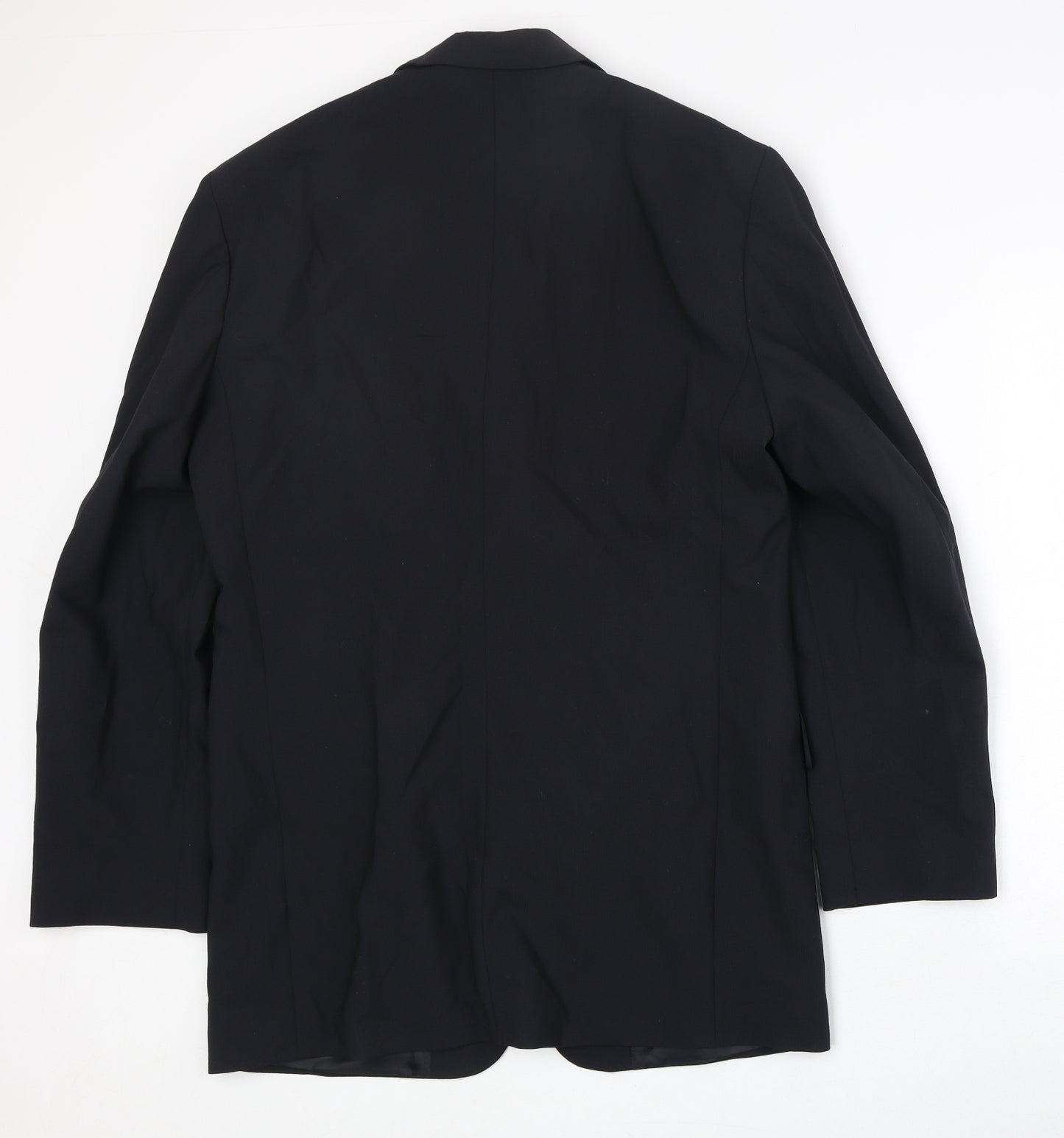 Marks and Spencer Mens Black Polyester Jacket Suit Jacket Size 40 Regular