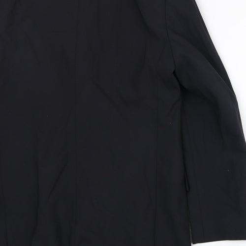 Marks and Spencer Mens Black Polyester Jacket Suit Jacket Size 40 Regular