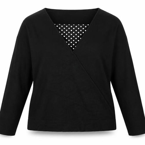 Bonmarché Womens Black V-Neck Acrylic Pullover Jumper Size XL