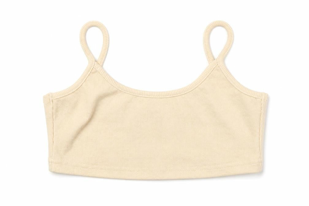 Missguided Womens Beige Polyester Cropped Tank Size 8 Round Neck