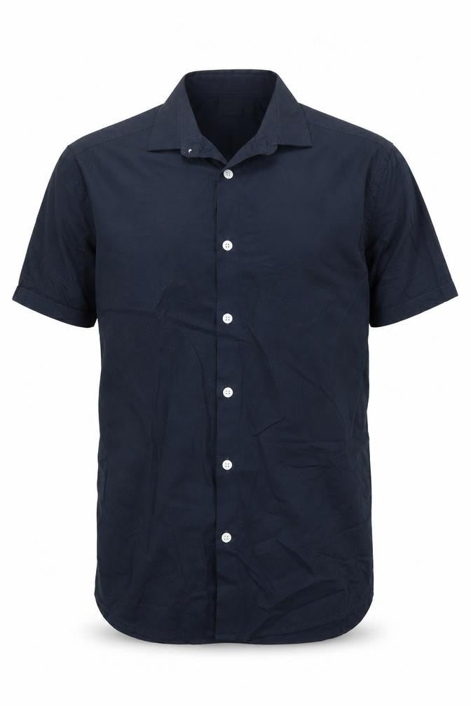 ASOS Mens Blue Cotton Button-Up Size S Collared Button