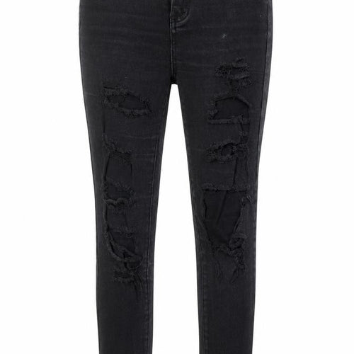 Boohoo Womens Black Cotton Skinny Jeans Size 10 Regular Zip