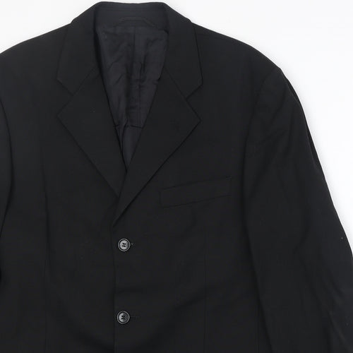 Burton Mens Black Polyester Jacket Suit Jacket Size 40 Regular