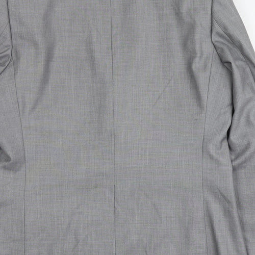 Butler And Webb Mens Grey Polyester Jacket Suit Jacket Size 40 Regular