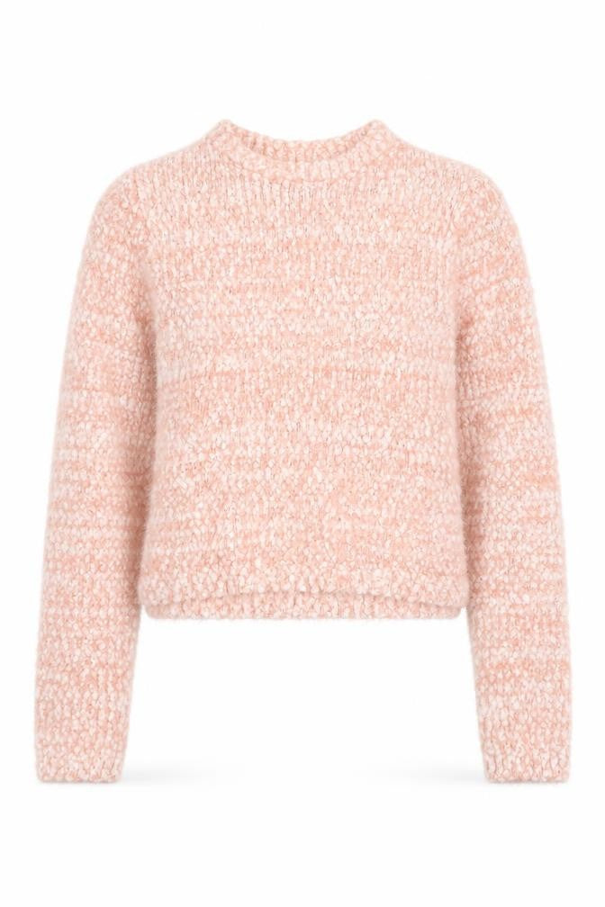 FOREVER 21 Womens Pink Round Neck Acrylic Pullover Jumper Size S
