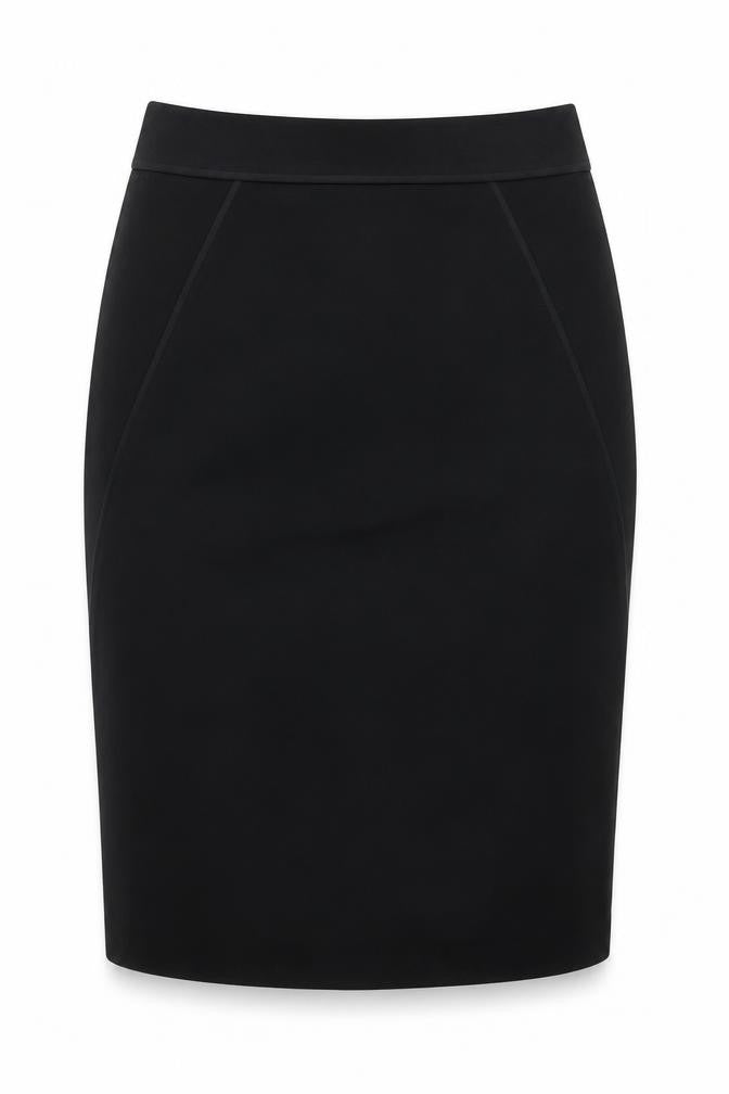 Alex&Co Womens Black Modal A-Line Skirt Size 14 Zip