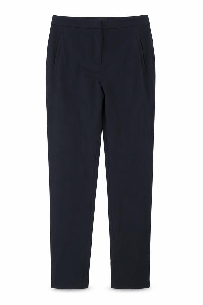 Topshop Womens Blue Polyester Dress Pants Trousers Size 8 Regular Hook & Eye
